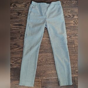 Zara Pants Skinny Fit Black and White Houndstooth Print